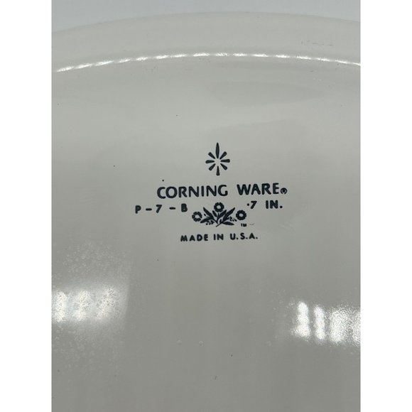 Vintage Corningware Cornflower Blue Square Casserole P-7-B - Picture 4 of 4